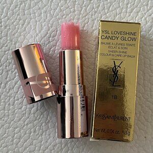 Yves Saint Laurent Loveshine Candy Glow Lip Balm 1B Pink Sunrise .04oz/1.3g NIB